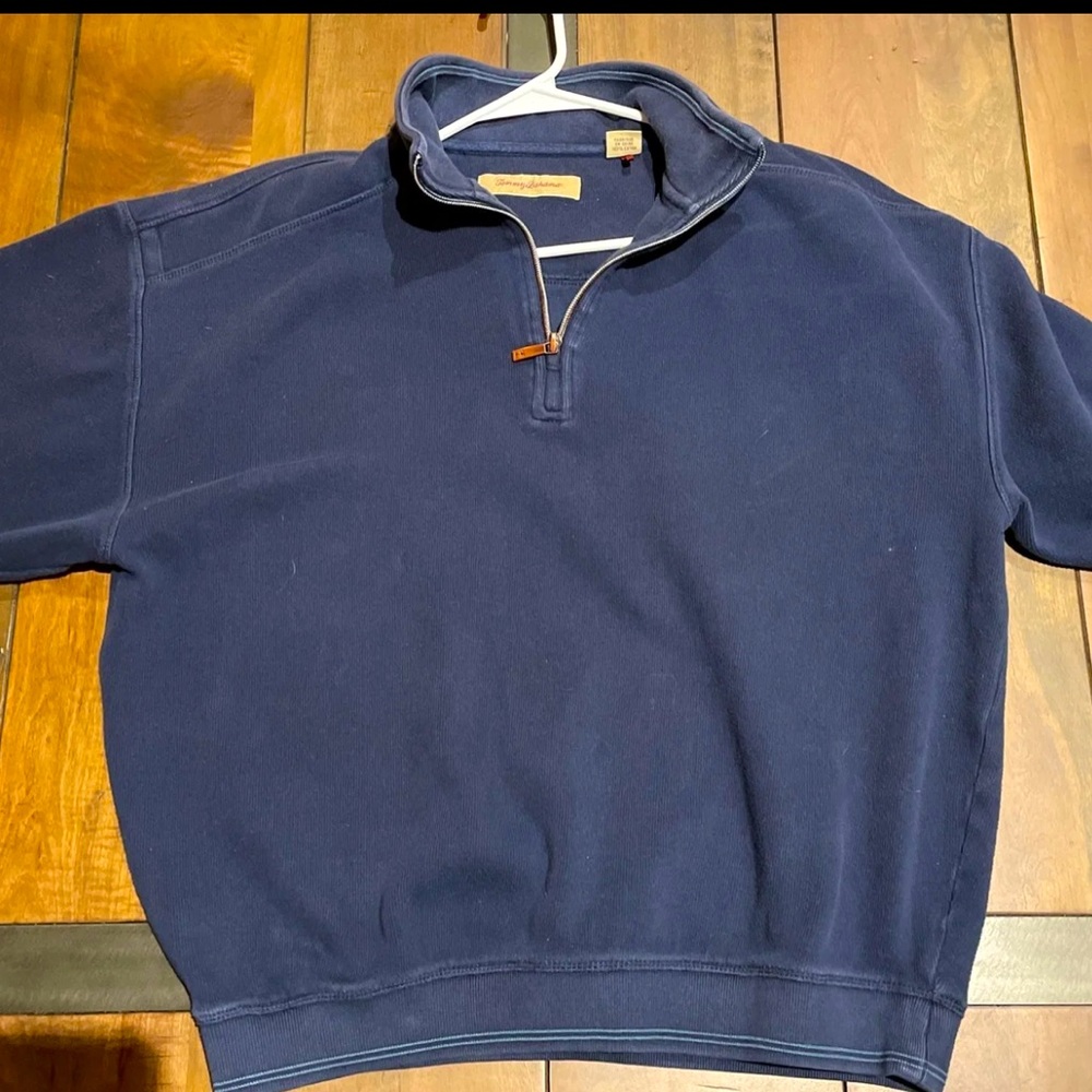 Tommy Bahama Men’s Quarter Zip Pullover Sweater